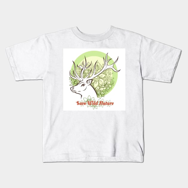 Save Wilde Nature Kids T-Shirt by devaleta